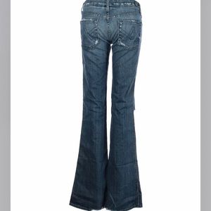 7 for all Mankind  31 Lt  Blue Acid Wash, 2 Color small round studs on pockets